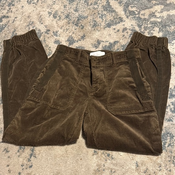 Anthropologie Corduroy Brown Pants Classic Texture